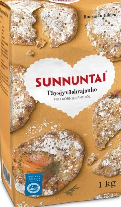 SUNNUNTAI TÄYSJYVÄOHRAJAUHO 1 KG