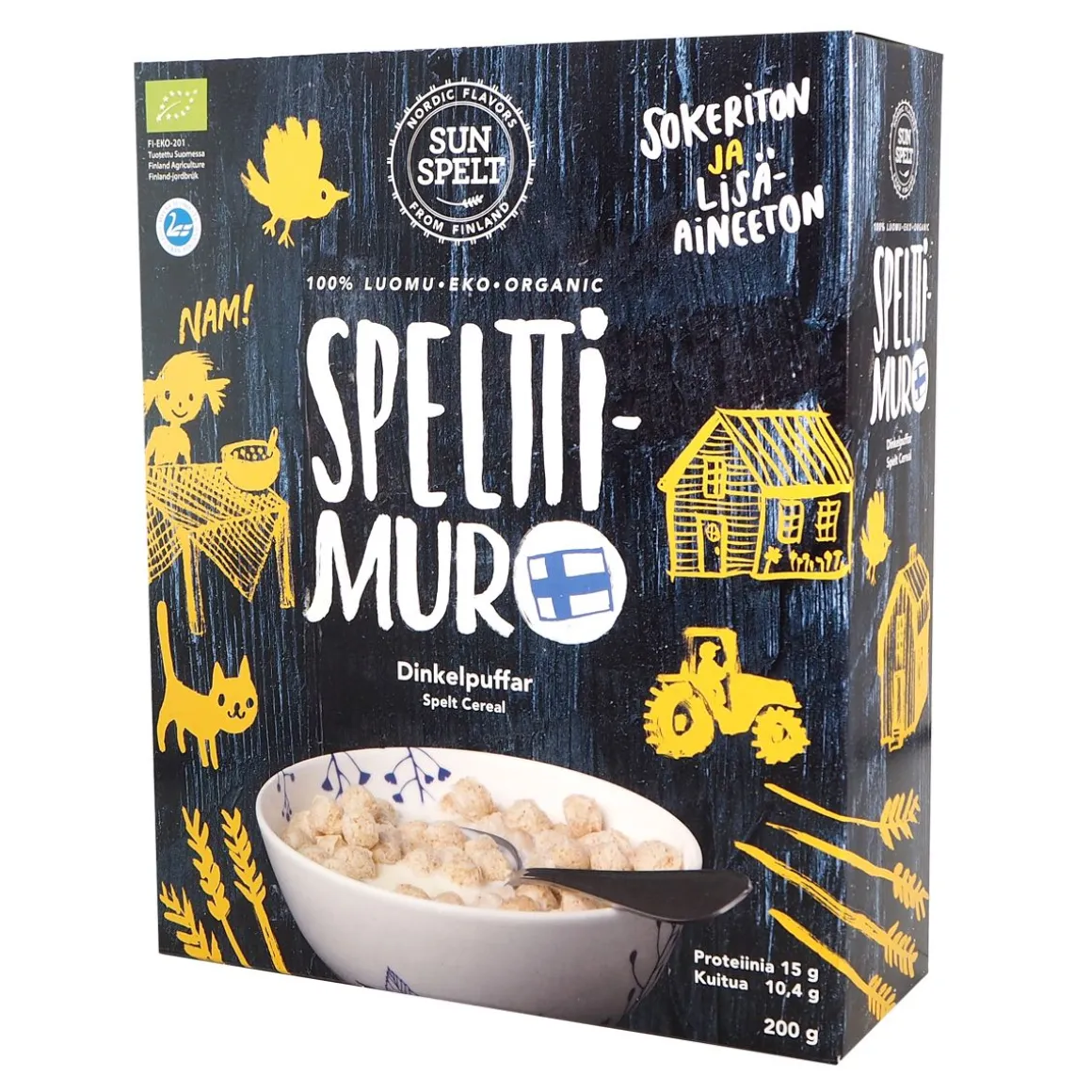 SUNSPELT SPELTTIMURO LUOMU 200 G