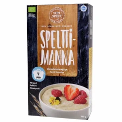 SUNSPELT TÄYSJYVÄMANNASUURIMO LUOMU 500 G