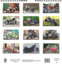 SUOMEN AIKA ISO SEINÄKALENTERI USA MOTORCYCLES