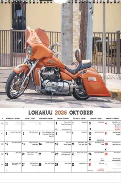 SUOMEN AIKA ISO SEINÄKALENTERI USA MOTORCYCLES