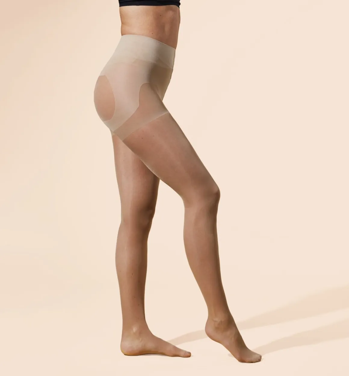SUPPORT HERO NAISTEN 30DEN SCULPTING SUKKAHOUSUT NUDE XXL