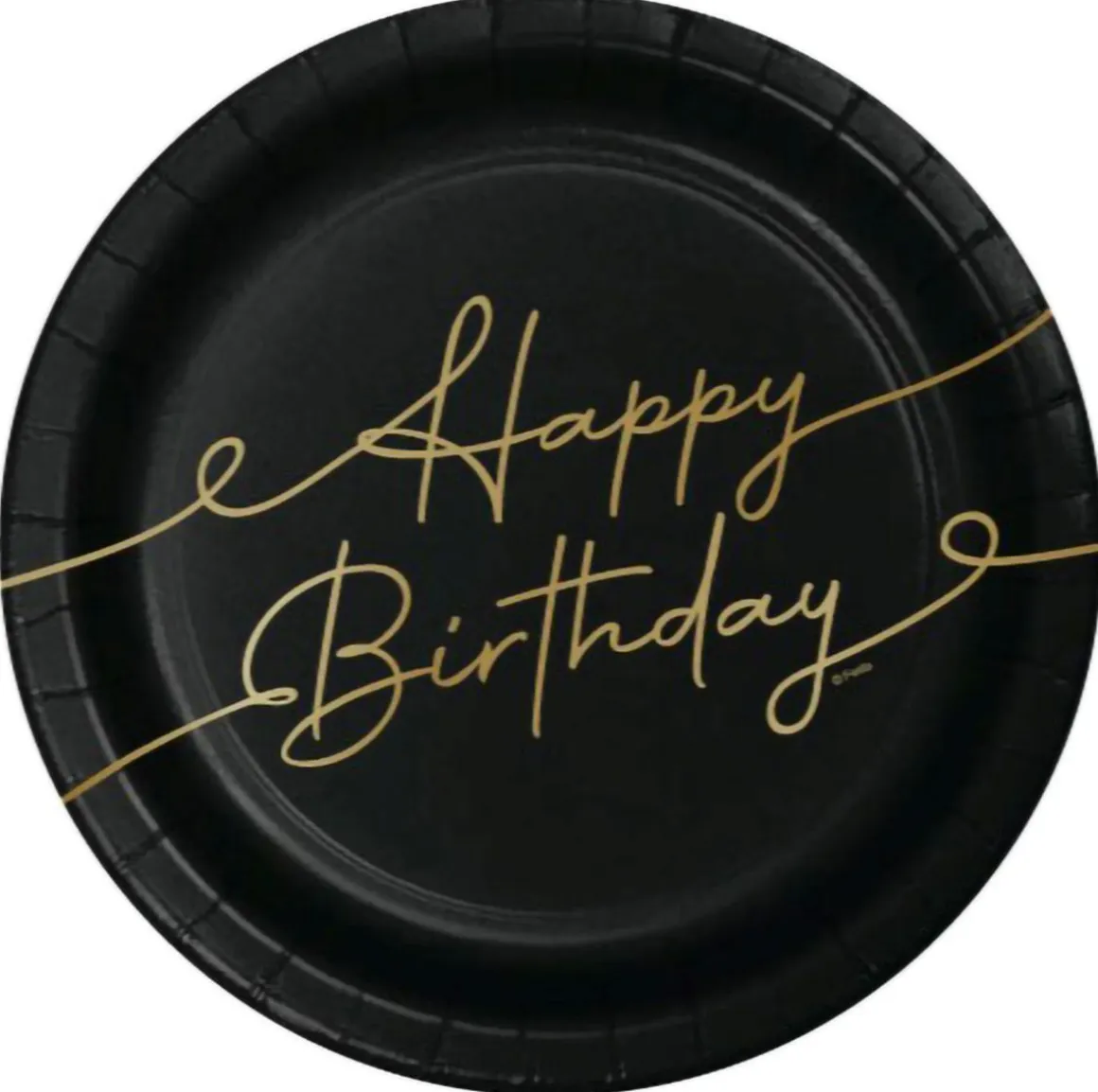 SUURI PAHVILAUTANEN HAPPY BIRTHDAY MUSTA 8 KPL/PKT