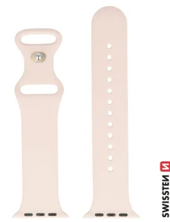 SWISSTEN SILIKONIRANNEKE PINKKI APPLE 42-49 MM