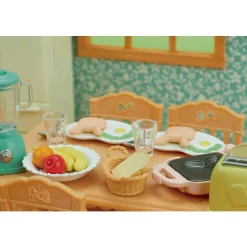 SYLVANIAN FAMILIES 5444 AAMIAISSETTI LEIVÄNPAAHTIMELLA