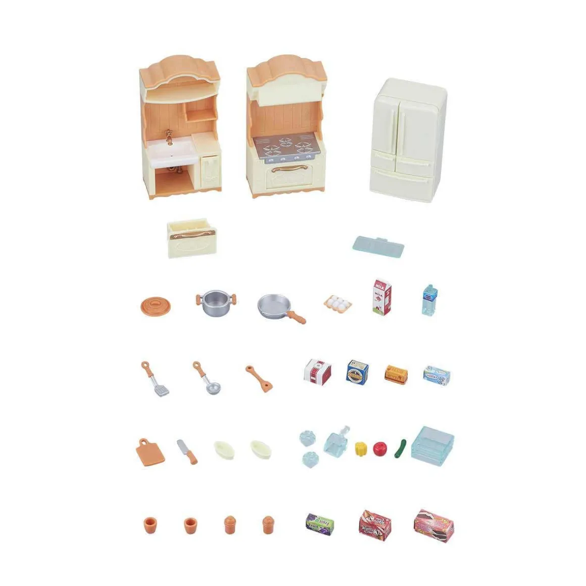 SYLVANIAN FAMILIES MAALAISTALON KEITTIÖ JÄÄKAAPILLA