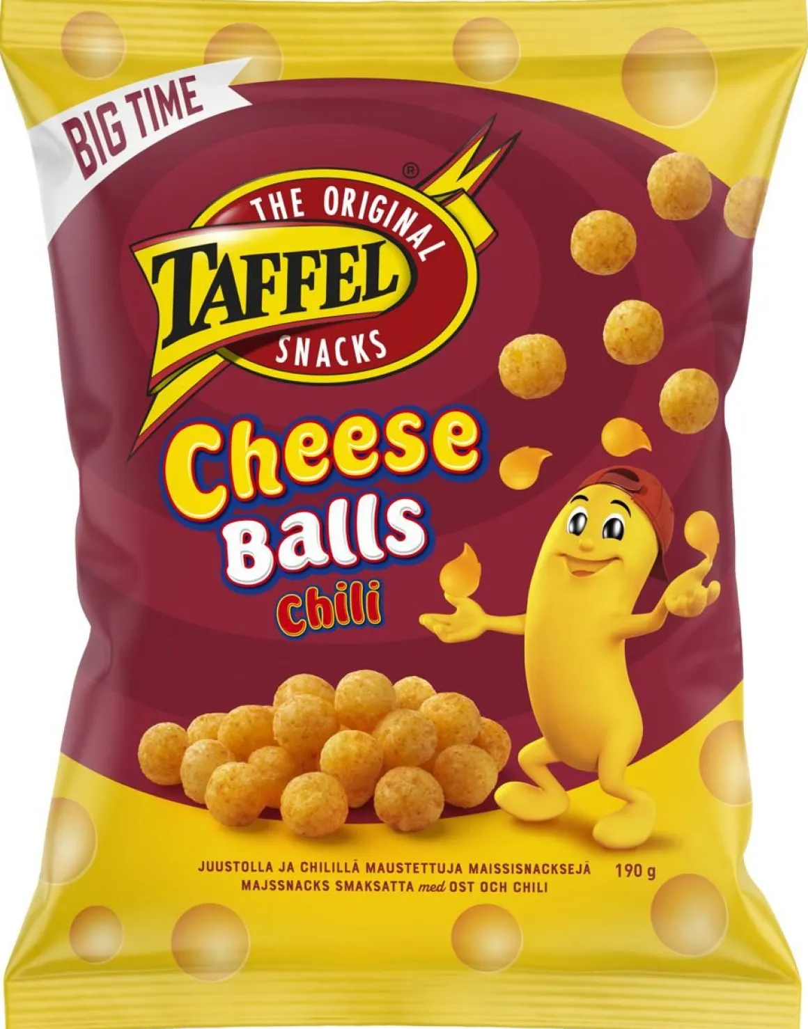 TAFFEL CHEESE BALLS CHILI 190 G