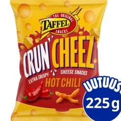 TAFFEL CRUNCHEEZ HOT CHILI 225 G