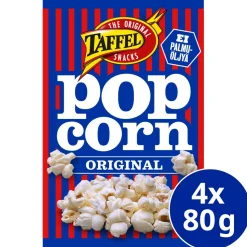 TAFFEL MIKROPOPCORN ORIGINAL 4-PACK 320 G
