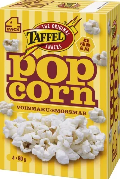 TAFFEL MIKROPOPCORN VOINMAKU 4-PACK 320 G