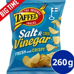 TAFFEL SALT & VINEGAR MAUSTETTU SIPSI 260 G
