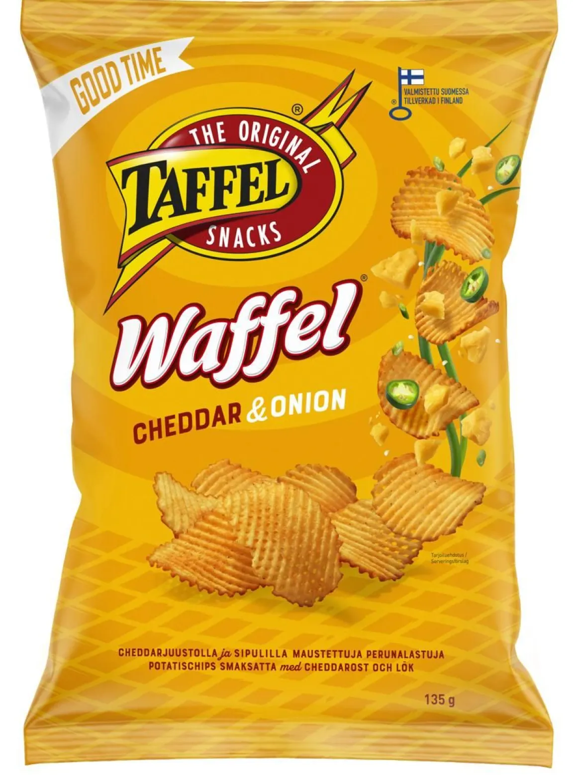 TAFFEL WAFFEL CHEDDAR & ONION 135 G