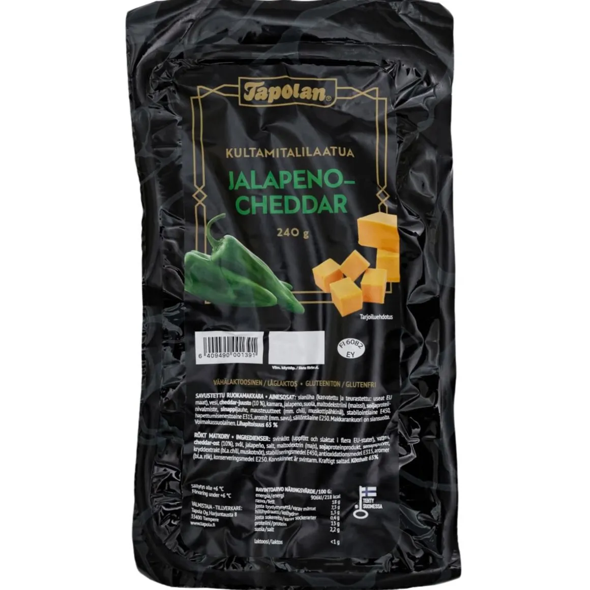 TAPOLA GRILLIMAKKARA CHEDDAR-JALOPENO 240 G