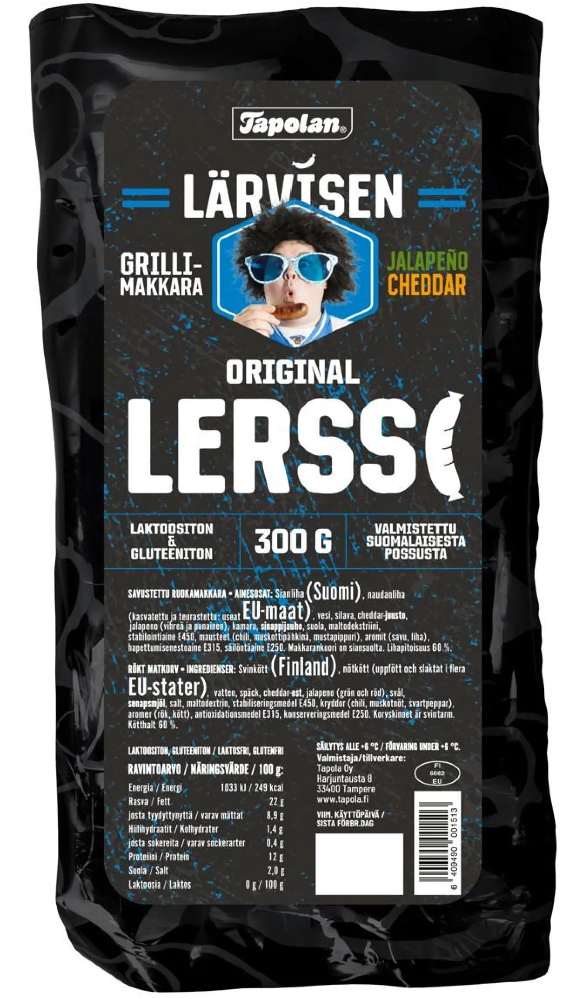 TAPOLA LÄRVISEN LERSSI GRILLIMAKKARA JALOPENO-CHEDDAR 300