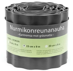TARHA NURMIREUNANAUHA 15CM X 9M MUSTA