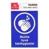 TARMO MERKKITARRA MUISTA HYVÄ KÄSIHYGIENIA 14X19 CM 2KPL