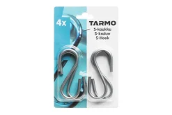 TARMO S-KOUKKU TERÄS 4 KPL HOPEA
