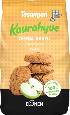 TASANGON OMENA-KANELI PIKKULEIPÄ 100% KAURA 300 G