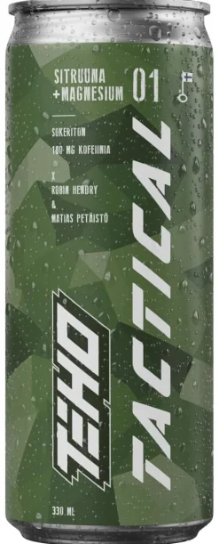 TEHO ENERGIAJUOMA TACTICAL SITRUUNA + MAGNESIUM TLK 330 ML