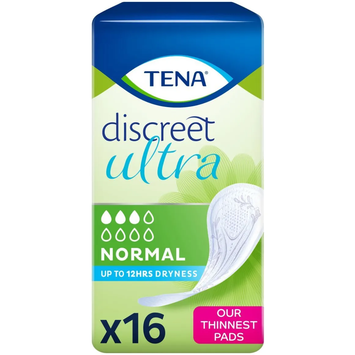 TENA DISCREET ULTRA SIDE NORMAL 16 16 KPL