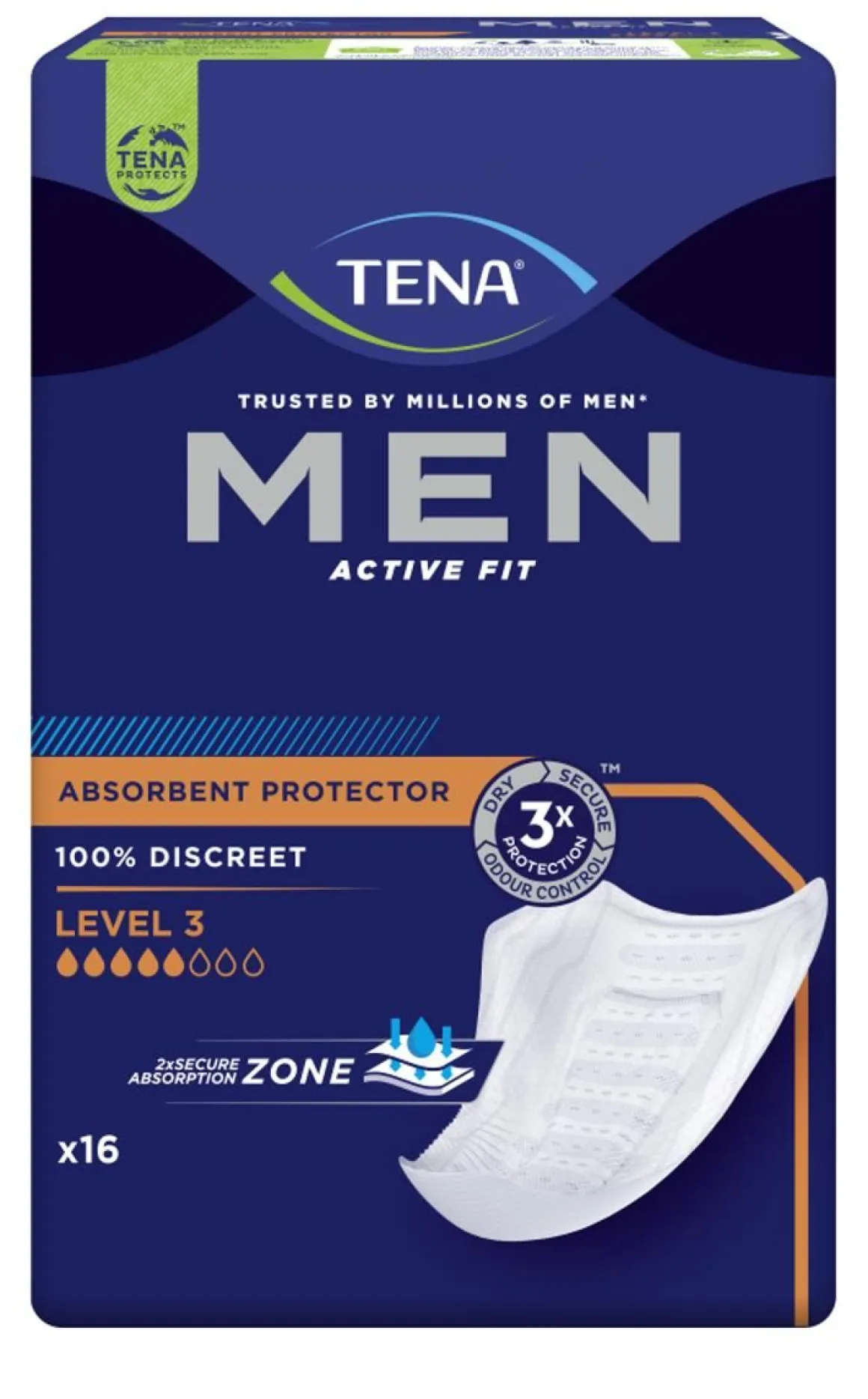 TENA MEN ACTIVE FIT LEVEL 3 16 KPL
