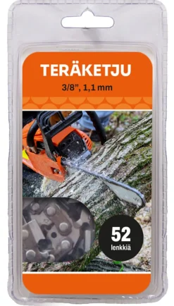 TERÄKETJU 3/8, 1,1MM, 52 LENKKIÄ