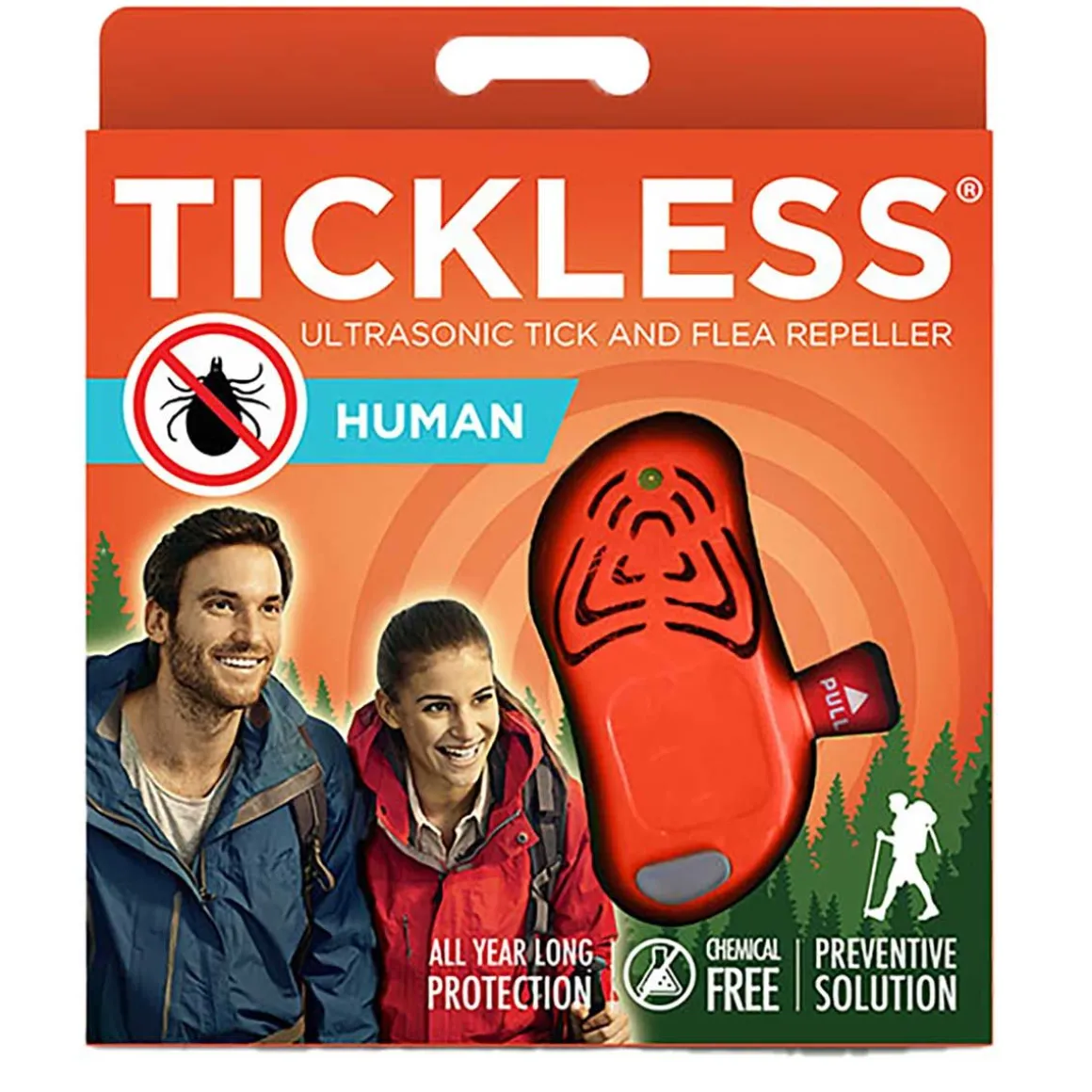 TICKLESS-HUMAN, ULTRAÄÄNI PUNKKIKARKOITIN ORANGE