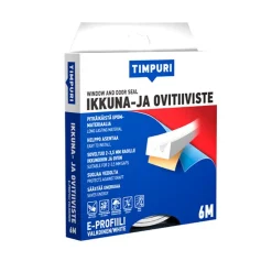 TIMPURI IKKUNA- JA OVITIIVISTE E 6M VALKOINEN 6 M