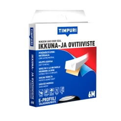 TIMPURI IKKUNA- JA OVITIIVISTE E 6M VALKOINEN 6 M