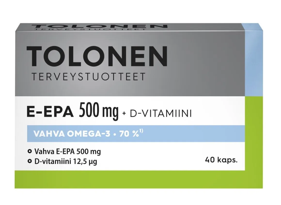 TOLONEN E-EPA 500 MG 40 KPL