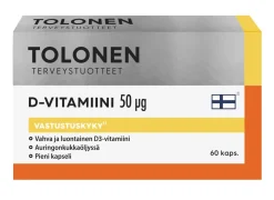 TOLOSEN D-VITAMIINI 50MIKROGR. 60 KPL