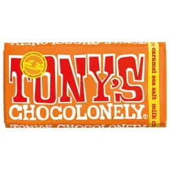 TONY'S CHOCOLONELY MILK CARAMEL SEA SALT MAITOSUKLAA 180 G