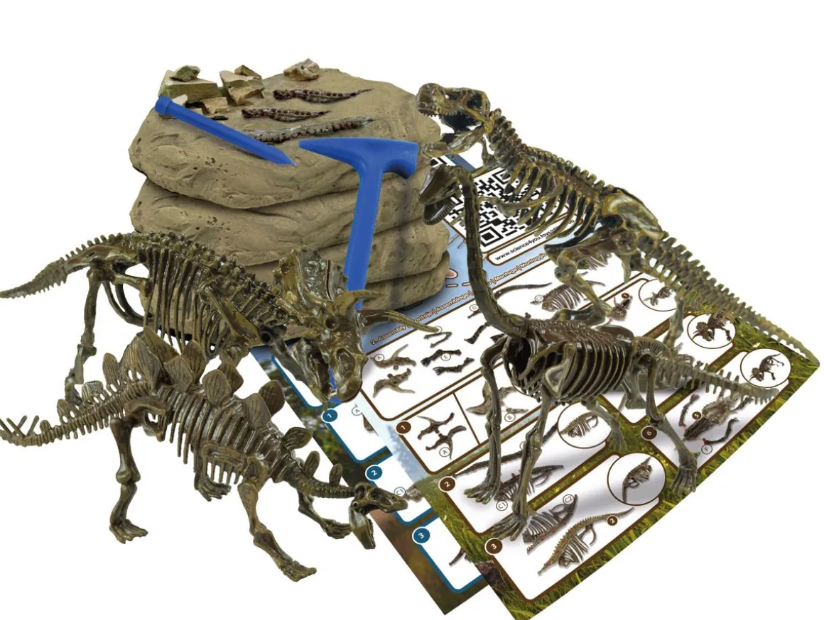TOYROCK SCIENCE4YOU FOSSIL EXCAVATION 4-IN-1 -TIEDESETTI