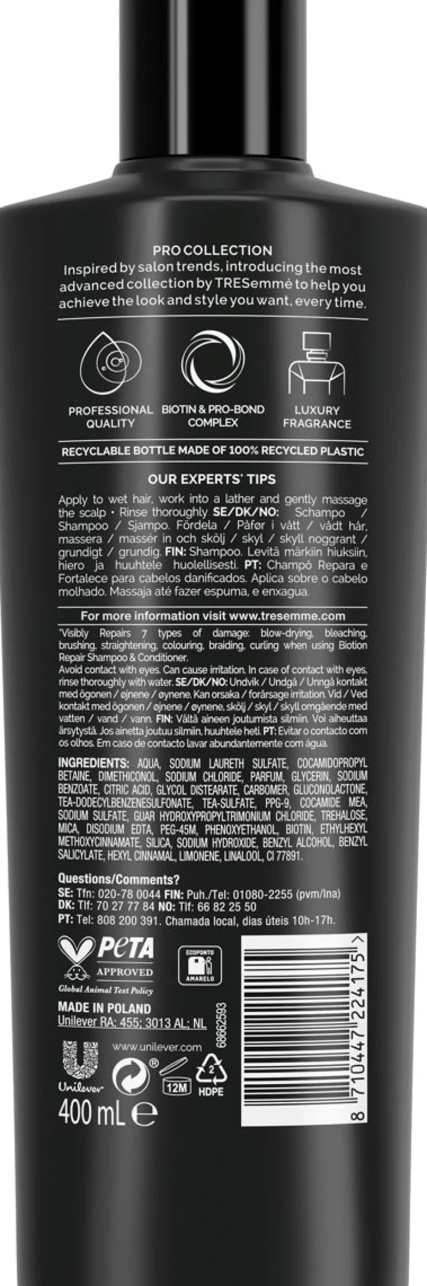 TRESEMMÉ BIOTIN+REPAIR SHAMPOO 400 ML