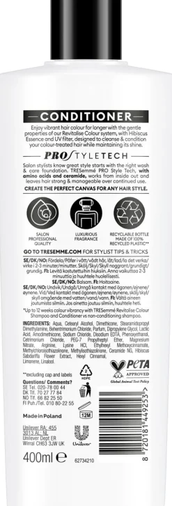 TRESEMMÉ  COLOUR REVITALIZE CONDITIONER 400 ML
