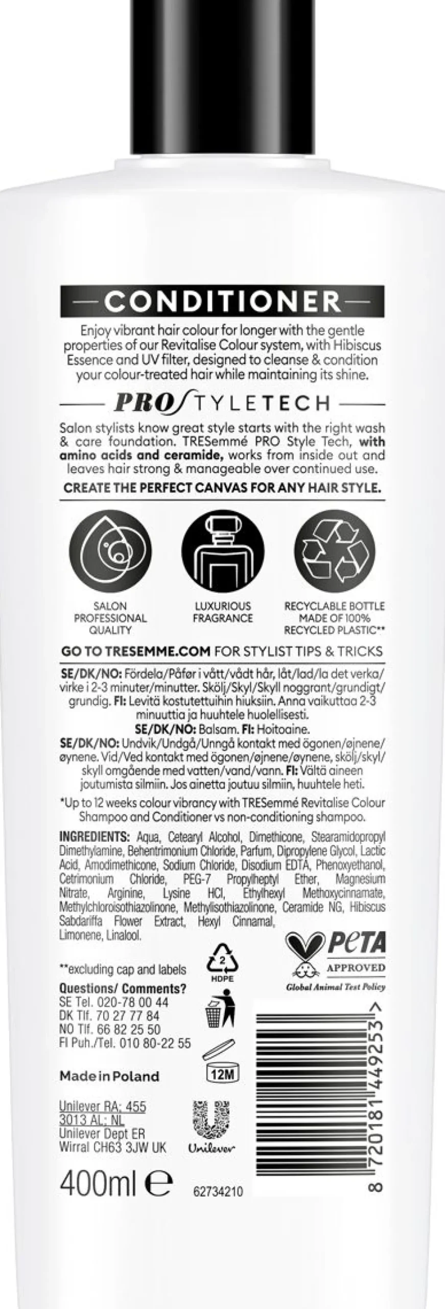 TRESEMMÉ COLOUR REVITALIZE CONDITIONER 400 ML