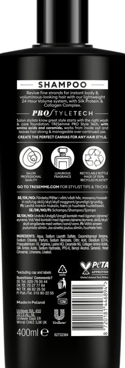 TRESEMMÉ 24H VOLUME SHAMPOO 400 ML