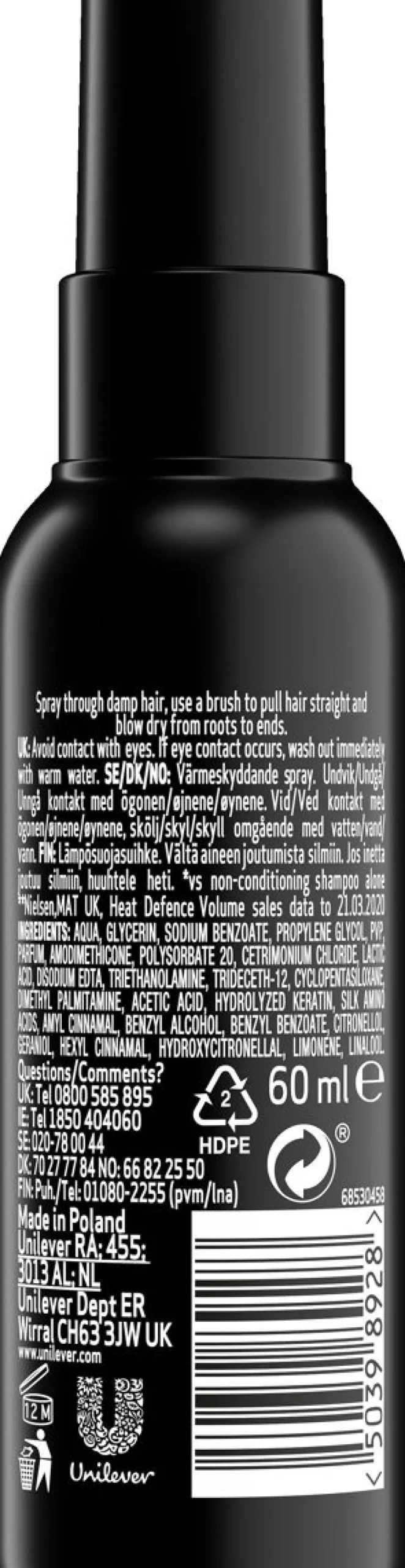 TRESEMMÉ MUOT.SUIHKE HEAT DEFENCE 60 ML