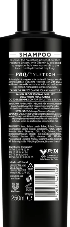TRESEMMÉ RICH MOISTURE SHAMPOO 250 ML