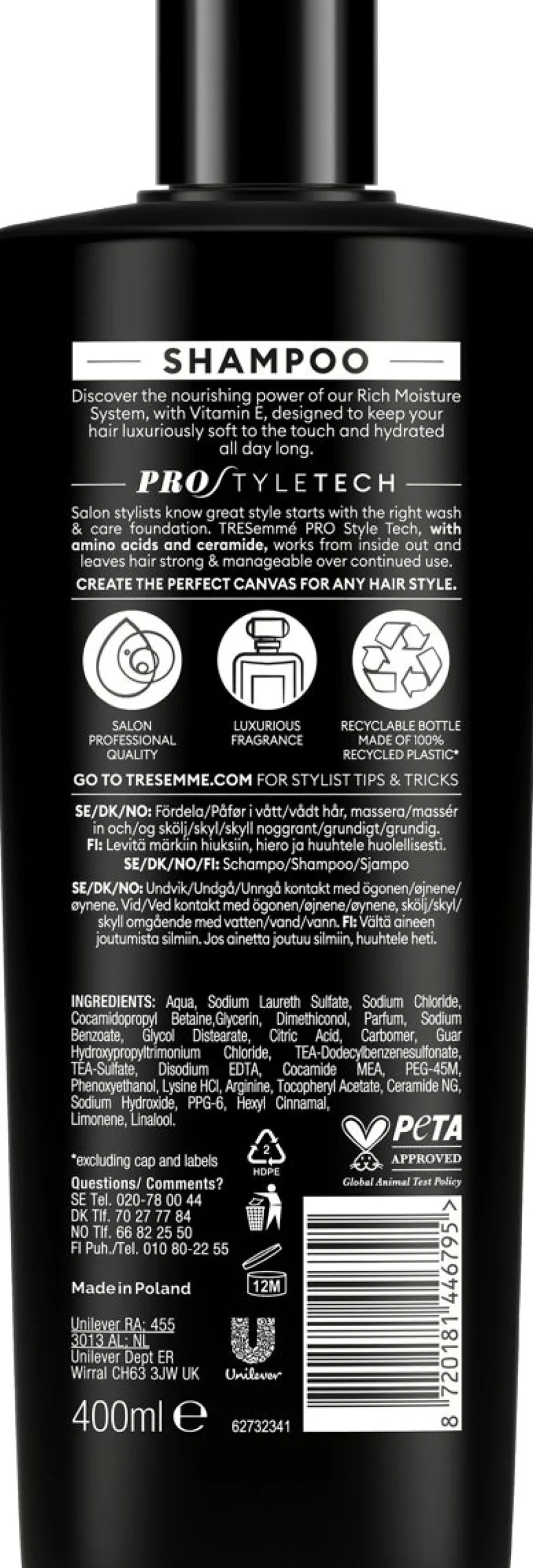 TRESEMMÉ RICH MOISTURE SHAMPOO 400 ML