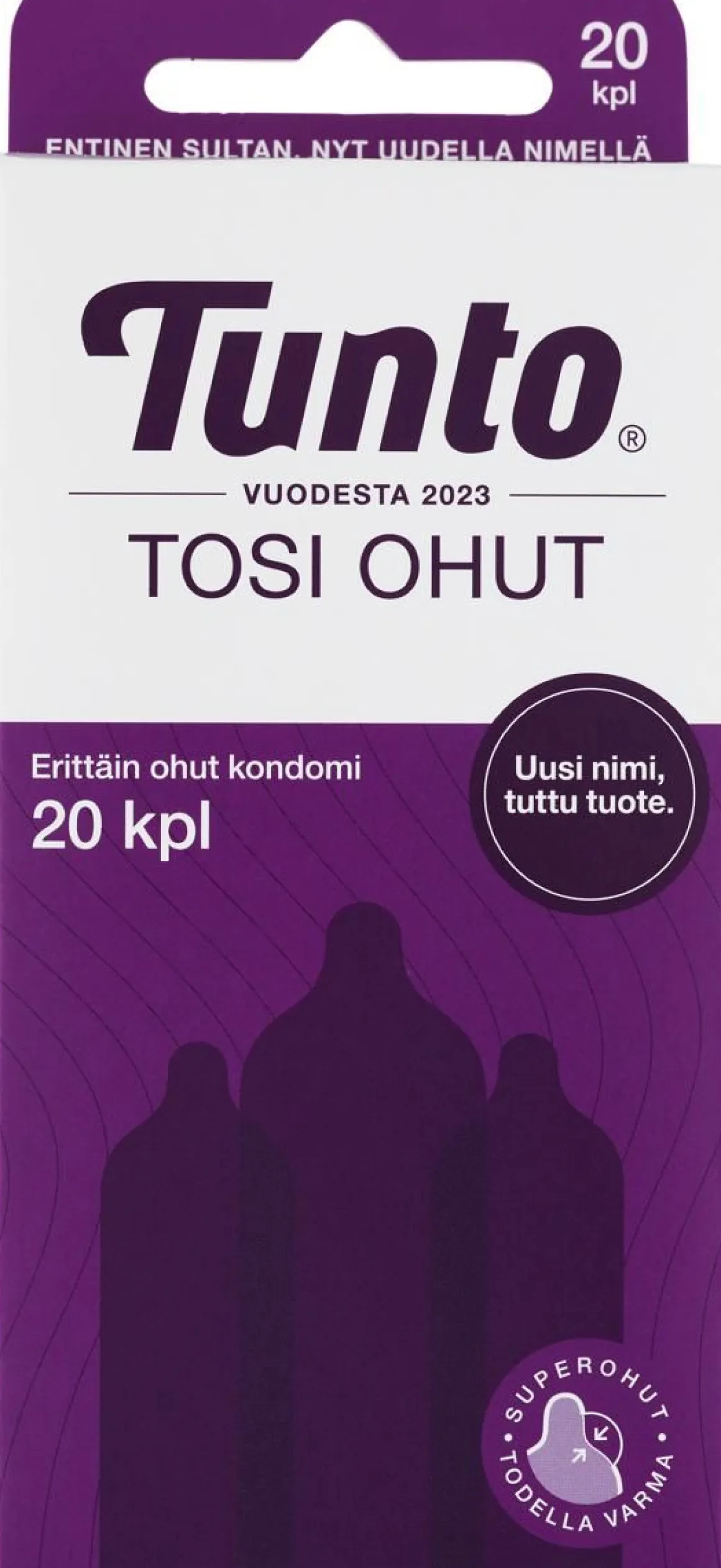 TUNTO KONDOMI TOSI OHUT SUPEROHUT 20 KPL