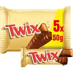 TWIX 5X50G SUKLAAPATUKKA MONIPAKKAUS 250 G