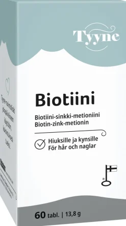 TYYNE BIOTIINI 60 TABLETTIA 13,8 G