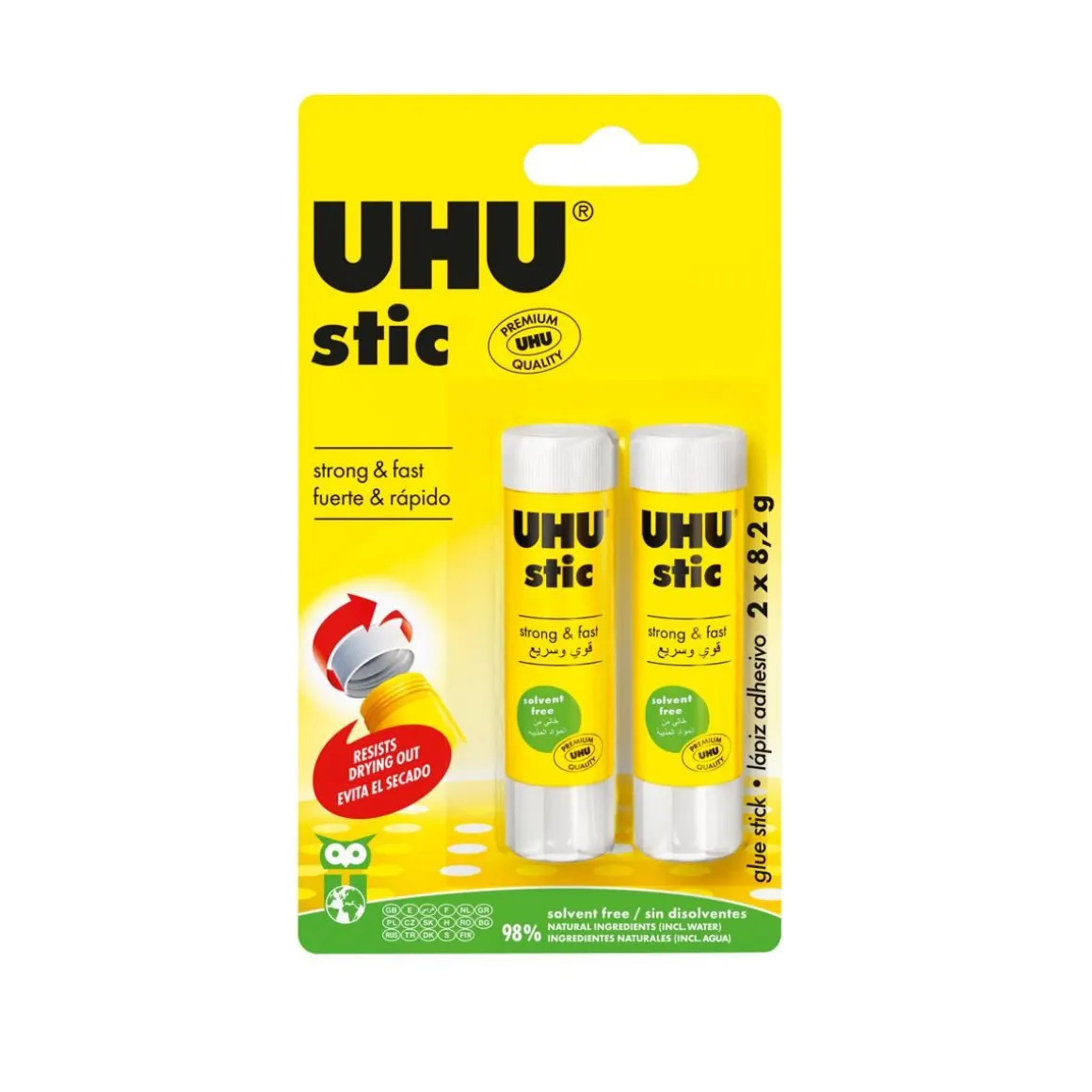 UHU LIIMAPUIKKO 2-PACK 8,2G
