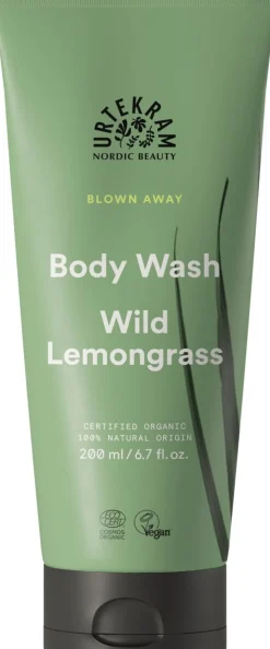 URTEKRAM LUOMU WILD LEMONGRASS BODY WASH 200 ML