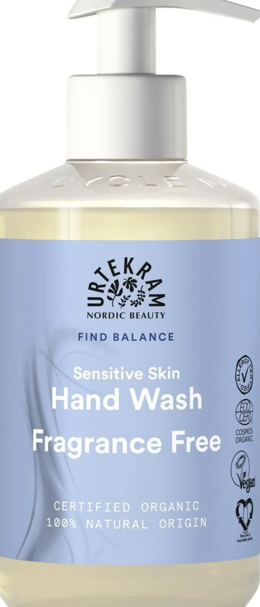 URTEKRAM LUOMU FRAGRANCE FREE NESTESAIPPUA 300 ML