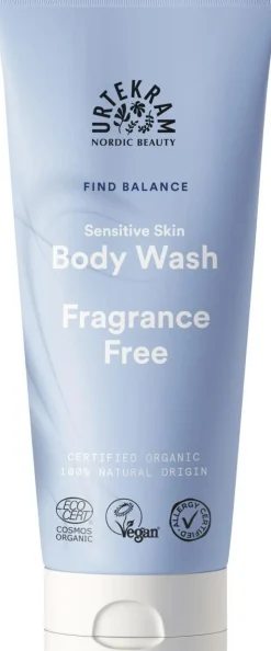 URTEKRAM LUOMU FRAGRANCE FREE BODY WASH 200 ML