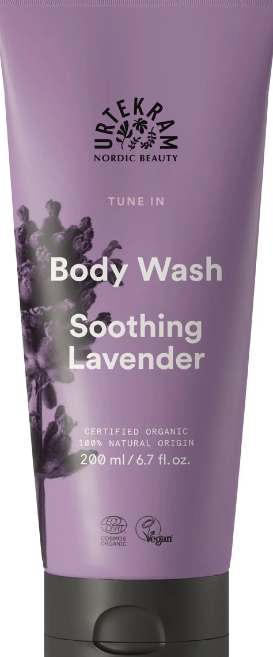 URTEKRAM LUOMU SOOTHING LAVENDER BODY WASH 200 ML