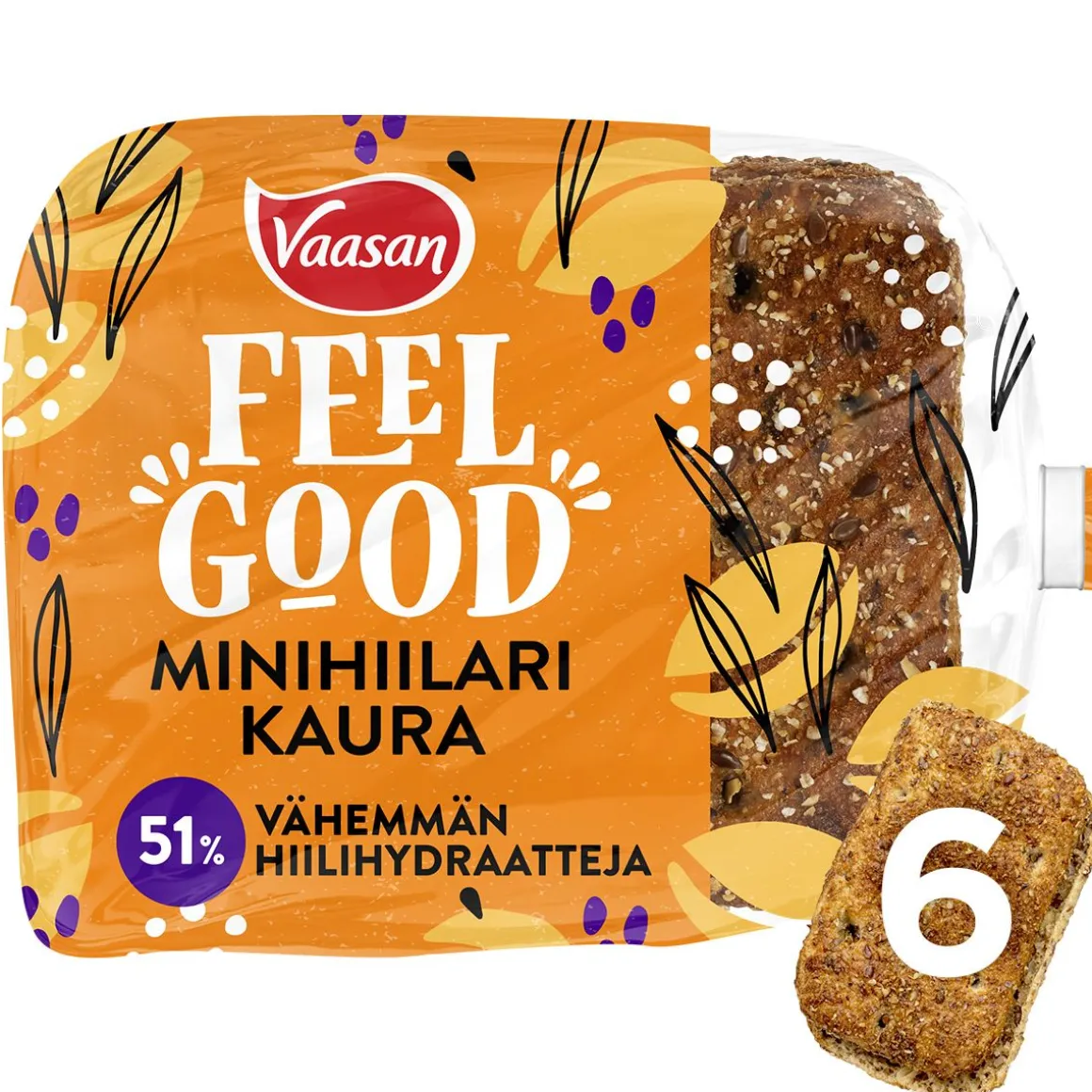 VAASAN FEEL GOOD MINIHIILARI KAURA 6KPL 300 G