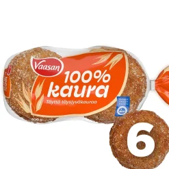 VAASAN 100% KAURA 6KPL 400 G